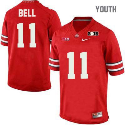 Ohio State Buckeyes Youth Vonn Bell #11 Red Authentic Nike 2015 Patch College NCAA Stitched Football Jersey SD19C77LR